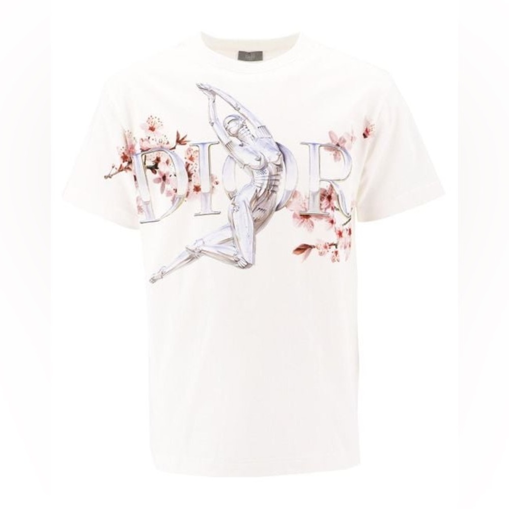 Dior X Sorayama Robot Logo Printed T-shirt